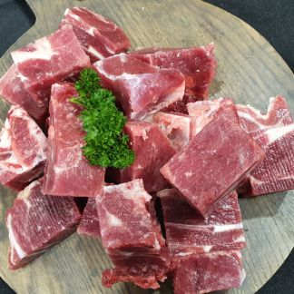 Diced Lamb Pieces Bone In 1kg