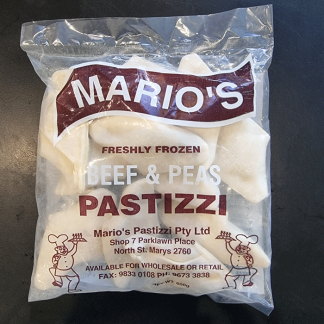 Marios Pastizzi Beef & Peas 600g