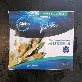Whole Mussels Greenlip NZ 1kg