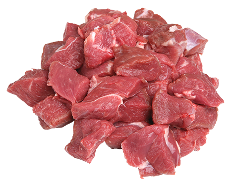 diced lamb