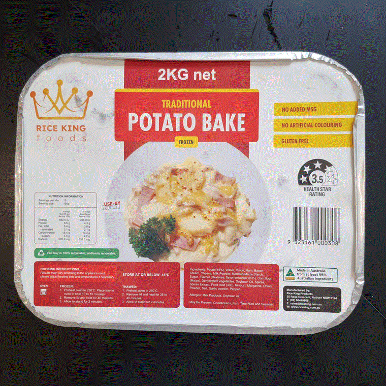 Potato Bake 2kg | Sutcliffe Meats | Easy Meals | Heat & Eat